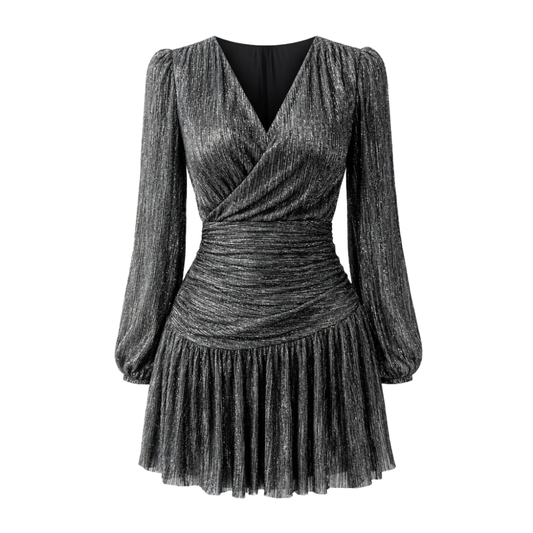 Elara Wrap Mini Dress