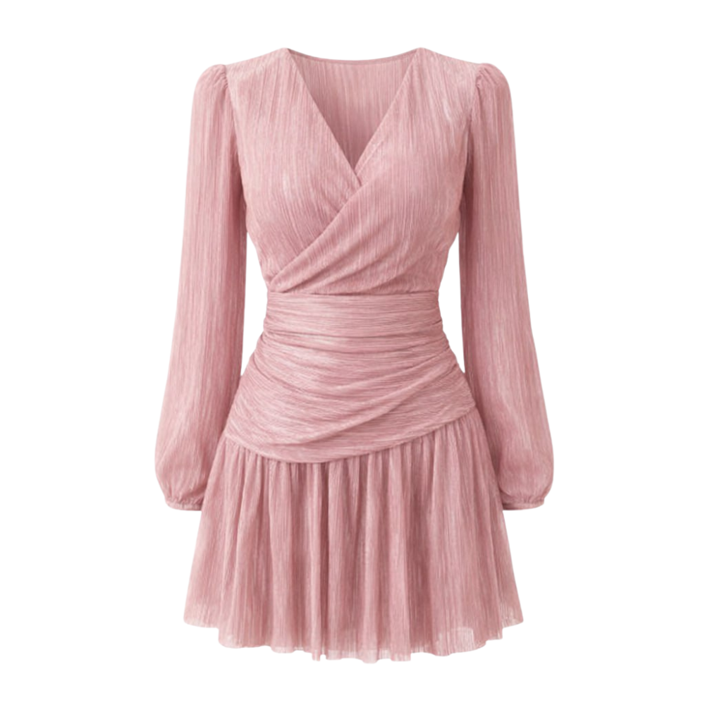 Elara Wrap Mini Dress